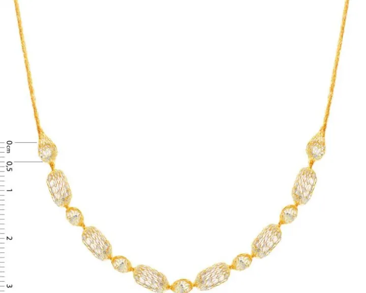 Złoty naszyjnik z cyrkoniami