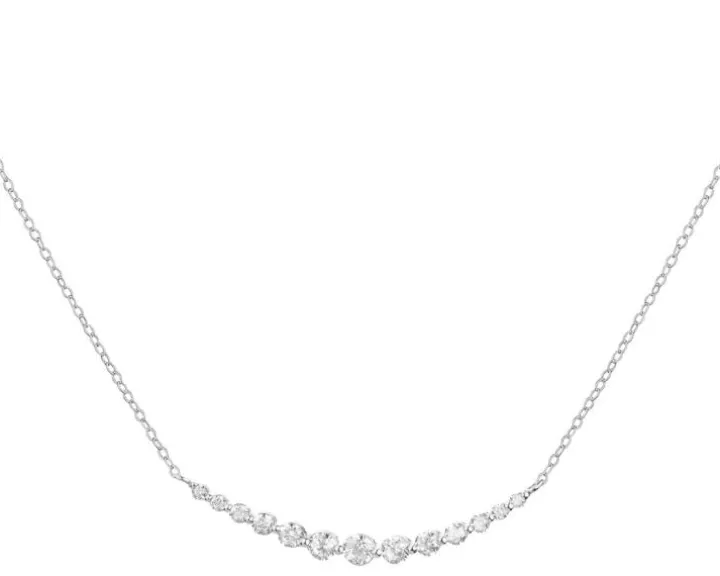 Złoty naszyjnik z cyrkoniami, ankier - koła