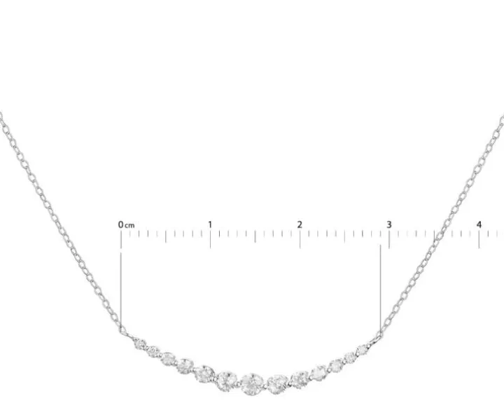 Złoty naszyjnik z cyrkoniami, ankier - koła