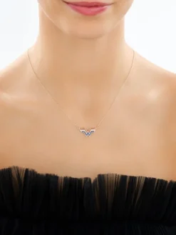 Złoty naszyjnik z cyrkoniami - DC, Wonder Woman, Warner Bros. Discovery