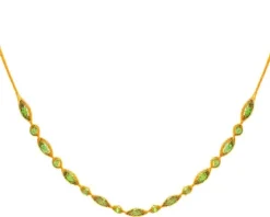 Złoty naszyjnik z cyrkoniami