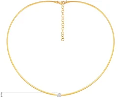 Złoty naszyjnik z cyrkoniami