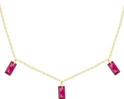 Złoty naszyjnik z cyrkoniami