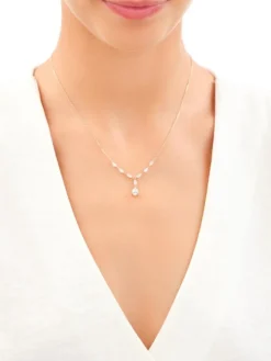 Złoty naszyjnik z cyrkoniami