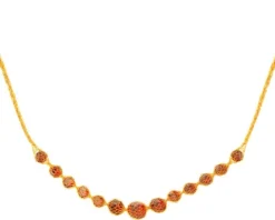 Złoty naszyjnik z cyrkoniami