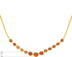 Złoty naszyjnik z cyrkoniami