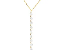 Złoty naszyjnik z cyrkoniami