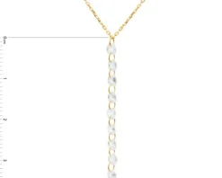 Złoty naszyjnik z cyrkoniami