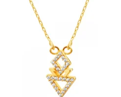 Złoty naszyjnik z cyrkoniami