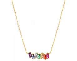 Złoty naszyjnik z cyrkoniami