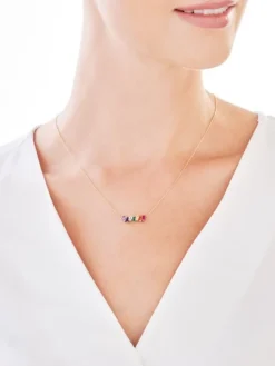 Złoty naszyjnik z cyrkoniami