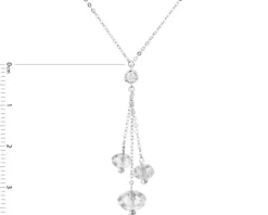 Złoty naszyjnik z cyrkoniami, ankier