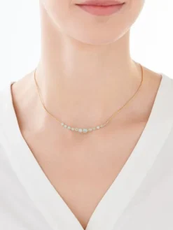 Złoty naszyjnik z cyrkoniami