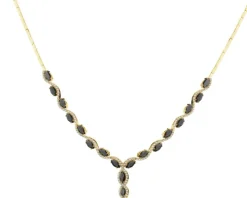 Złoty naszyjnik z cyrkoniami