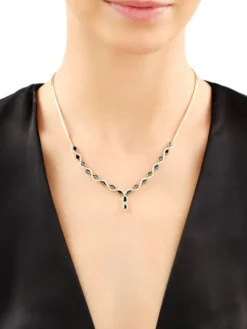 Złoty naszyjnik z cyrkoniami