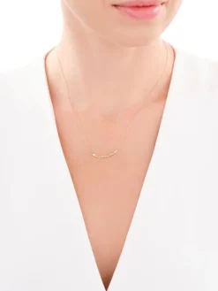 Złoty naszyjnik z cyrkoniami, ankier