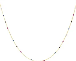 Złoty naszyjnik z emalią, ankier