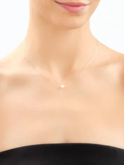 Złoty naszyjnik z perłą