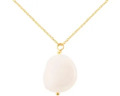 Złoty naszyjnik z perłą, ankier