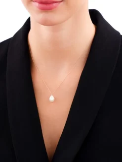 Złoty naszyjnik z perłą, ankier