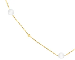 Złoty naszyjnik z perłami