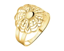 Złoty pierścionek - kwiat