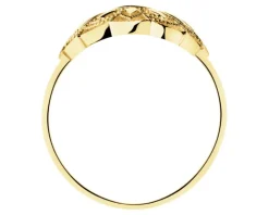 Złoty pierścionek - kwiat