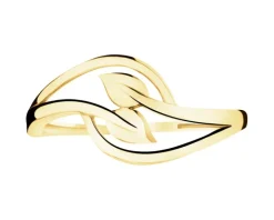 Złoty pierścionek - liście