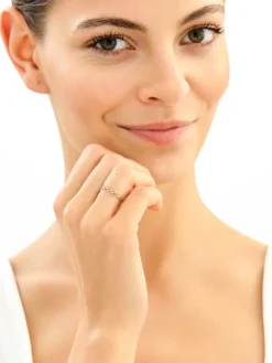 Złoty pierścionek - serca