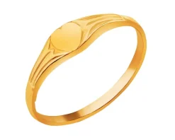 Złoty pierścionek - serce
