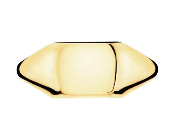 Złoty pierścionek - sygnet