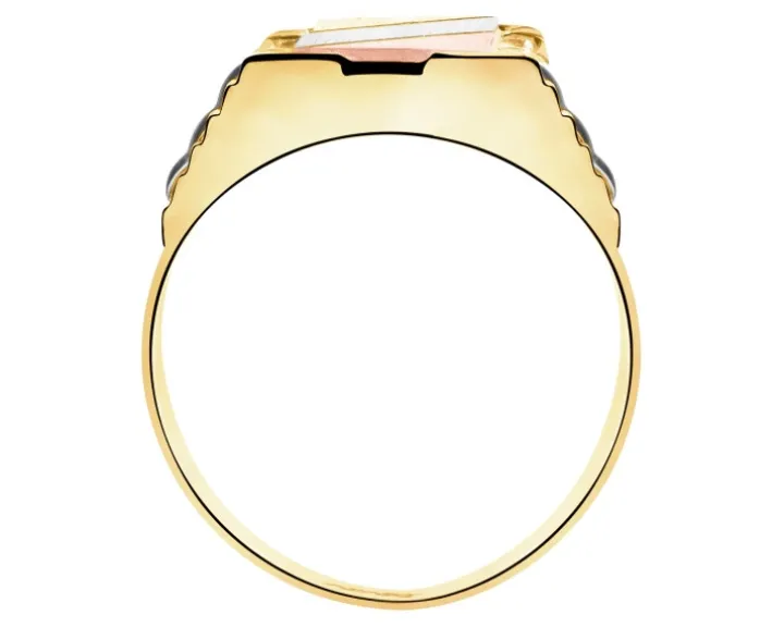 Złoty pierścionek - sygnet