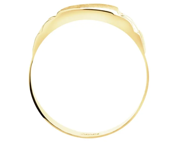 Złoty pierścionek - sygnet