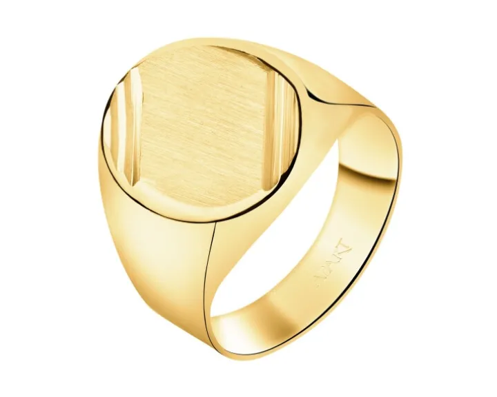 Złoty pierścionek - sygnet