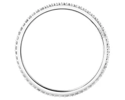 Złoty pierścionek z cyrkoniami - Eternity