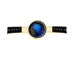 Złoty pierścionek z cyrkoniami