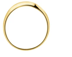 Złoty pierścionek z cyrkoniami