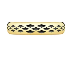 Złoty pierścionek z emalią